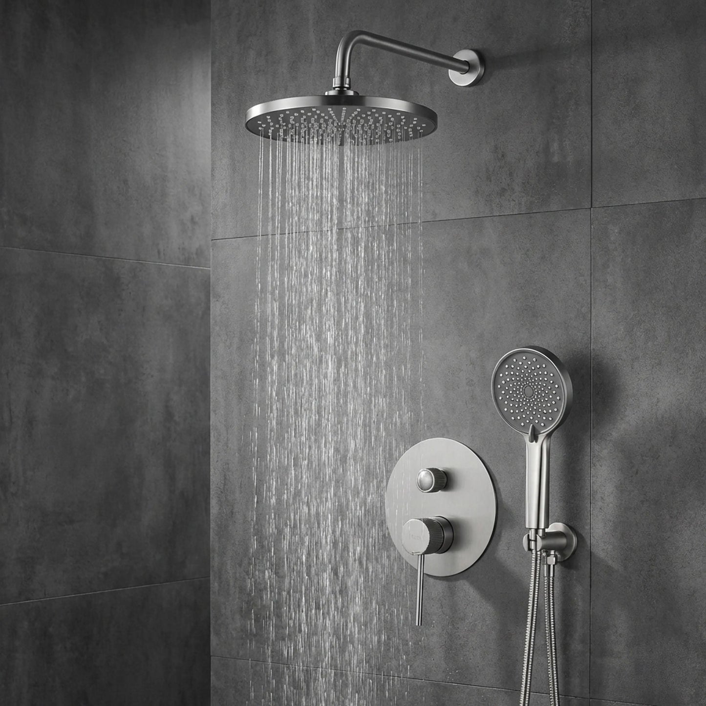 Dusche Unterputz Lungo Stripe Chrom Matt