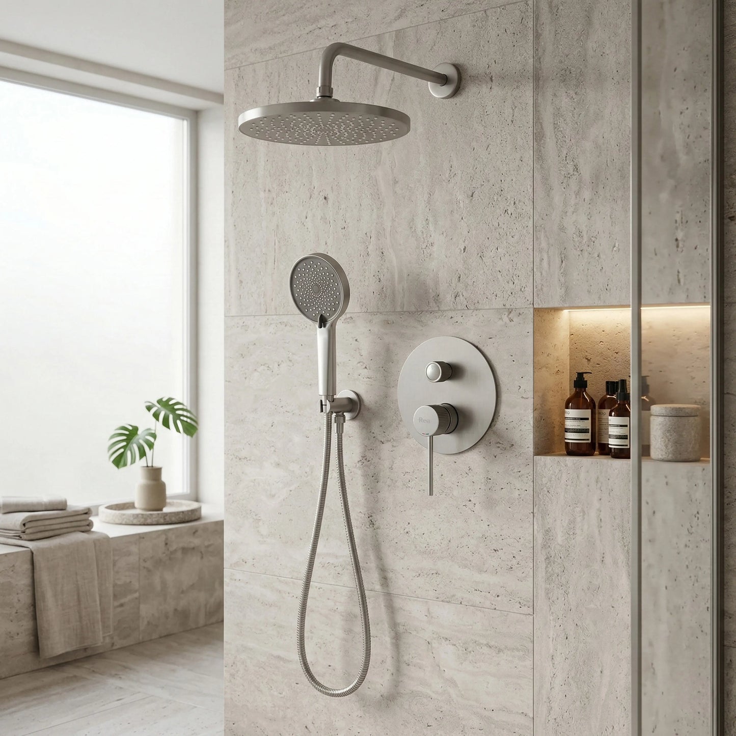 Dusche Unterputz Lungo Stripe Chrom Matt