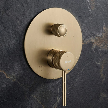 Dusche Unterputz Lungo Stripe Gold Matt