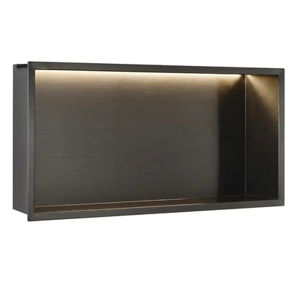 Unterputzregal mit LED Titan 30x60cm