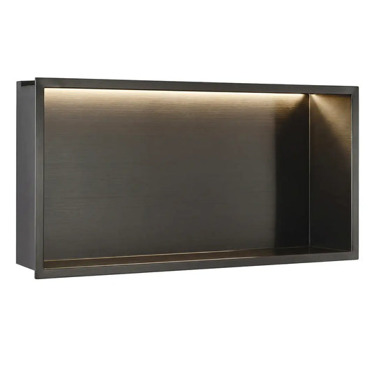 Unterputzregal mit LED Titan 30x60cm