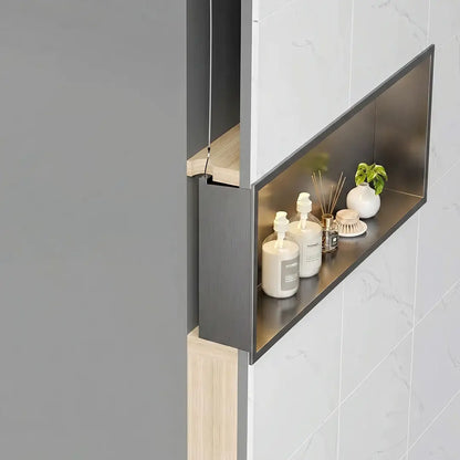 Unterputzregal mit LED Titan 30x60cm