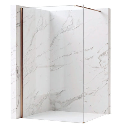 Walk-In Duschwand Flexi Kupfer Matt 70-140cm