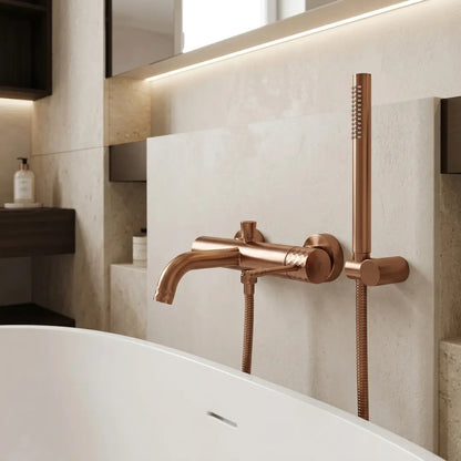 Badewannenarmatur Lungo Diamond Kupfer Matt
