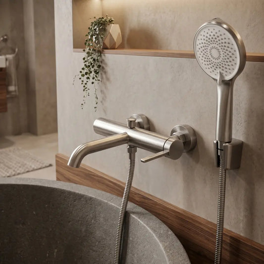 Badewannenarmatur Rivo Chrom Matt