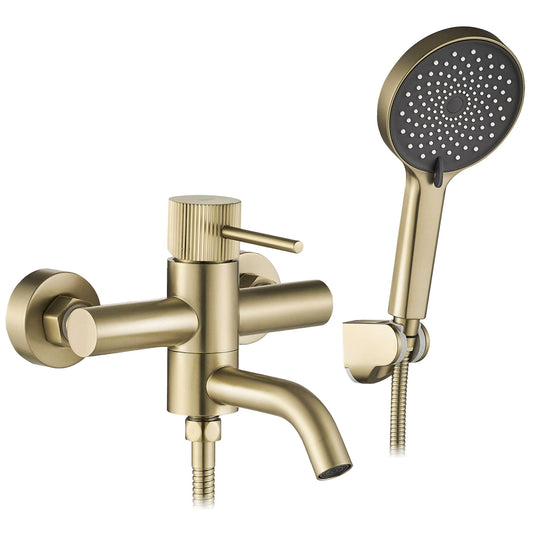 Badewannenarmatur Lungo Stripe Gold Matt