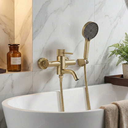 Badewannenarmatur Lungo Stripe Gold Matt