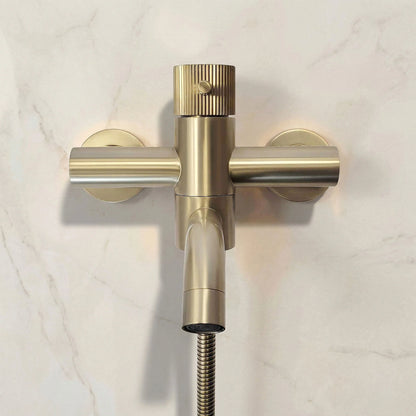 Badewannenarmatur Lungo Stripe Gold Matt
