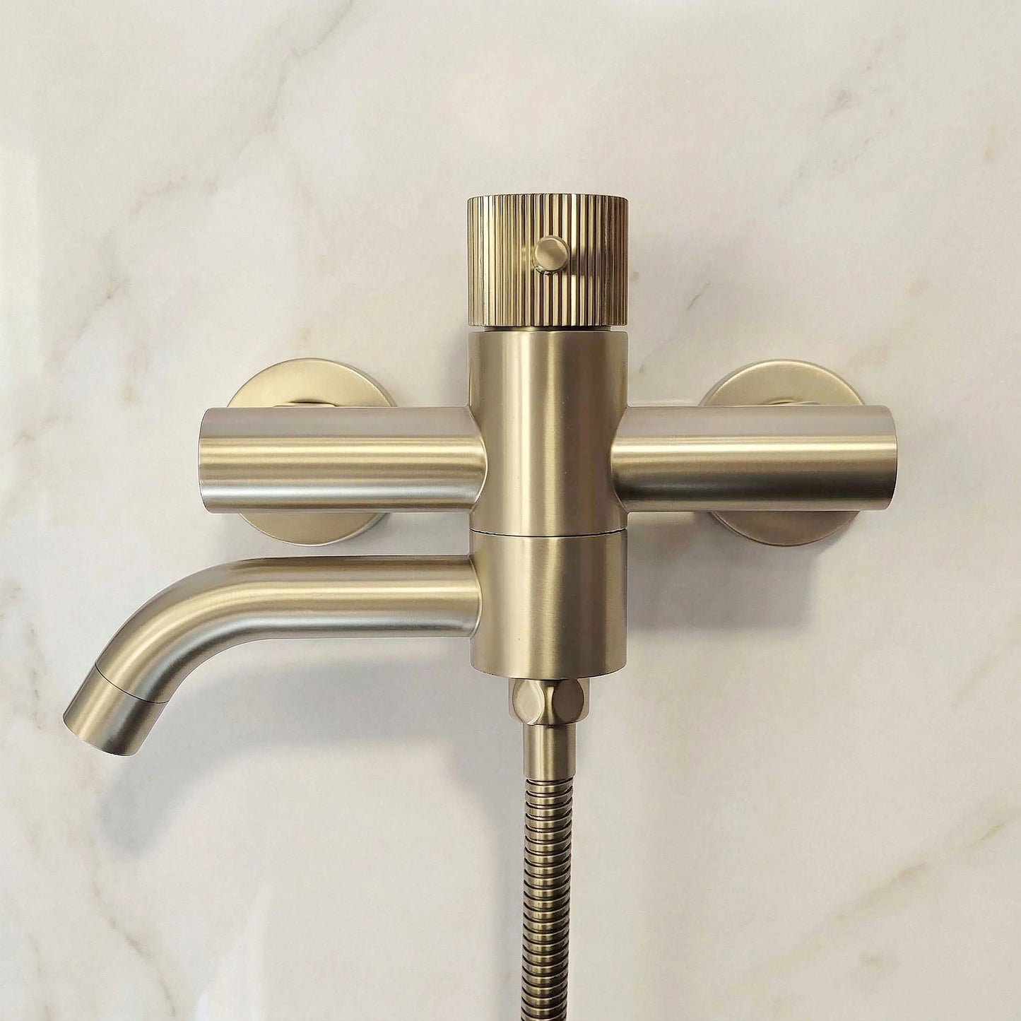Badewannenarmatur Lungo Stripe Gold Matt