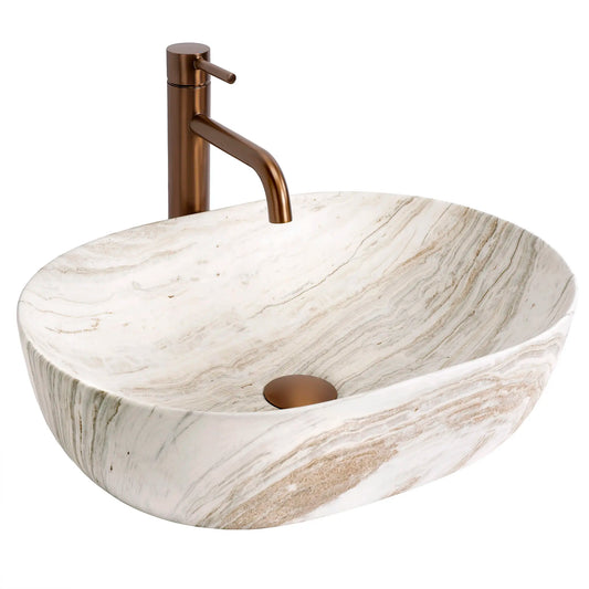 Aufsatzwaschbecken Amelia Saturn 48x34,5cm