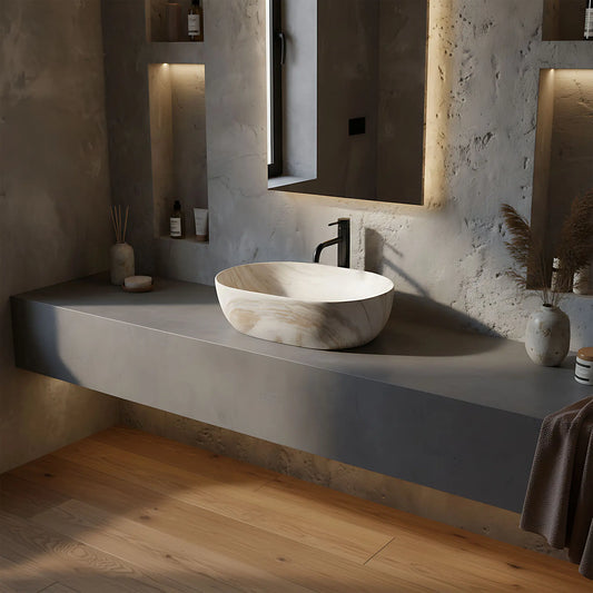 Aufsatzwaschbecken Amelia Saturn 48x34,5cm