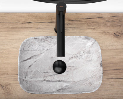Aufsatzwaschbecken Belinda Mini Stone 37x25,5cm