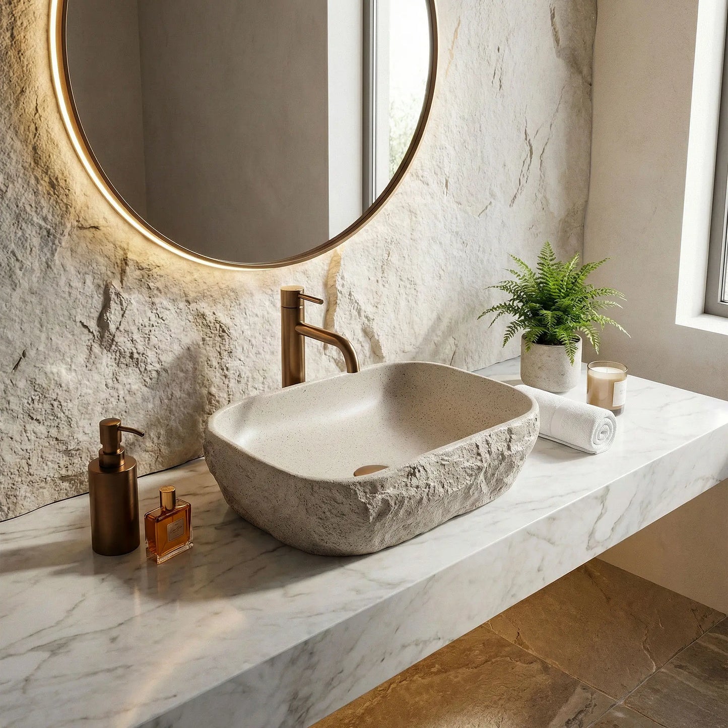 Aufsatzwaschbecken Bianka 46x32cm