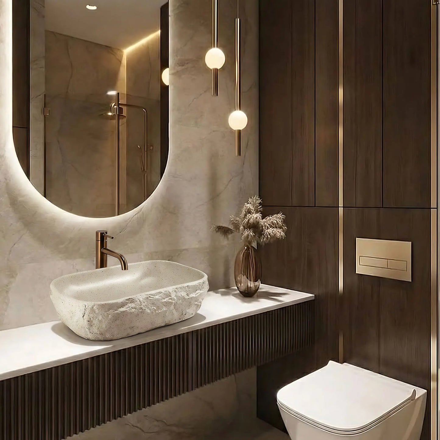 Aufsatzwaschbecken Bianka 46x32cm