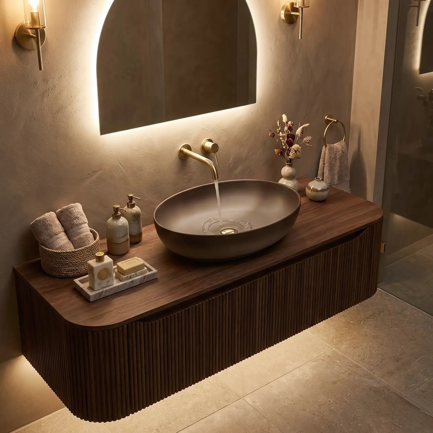 Aufsatzwaschbecken Carola Ombre 51,5x39cm