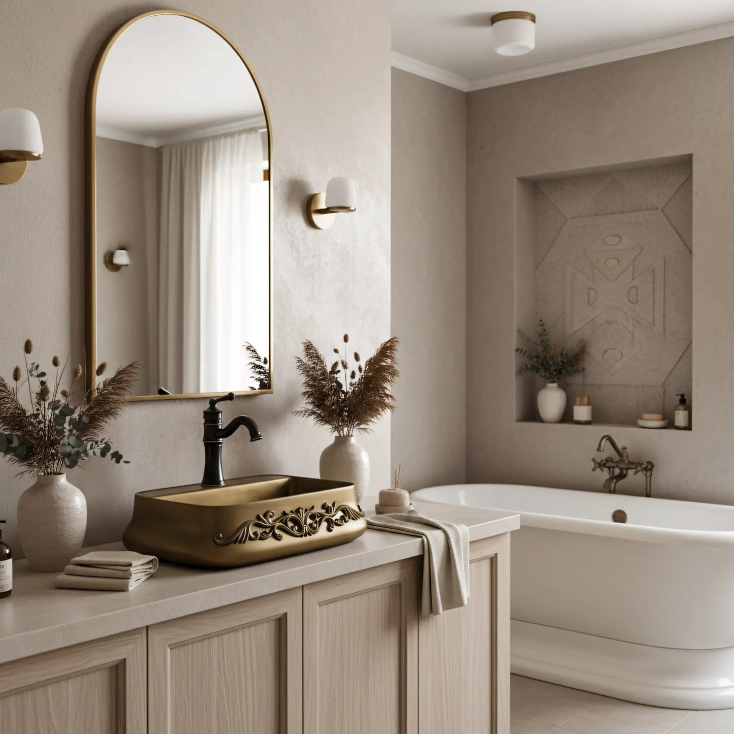 Aufsatzwaschbecken Castel 54x38cm