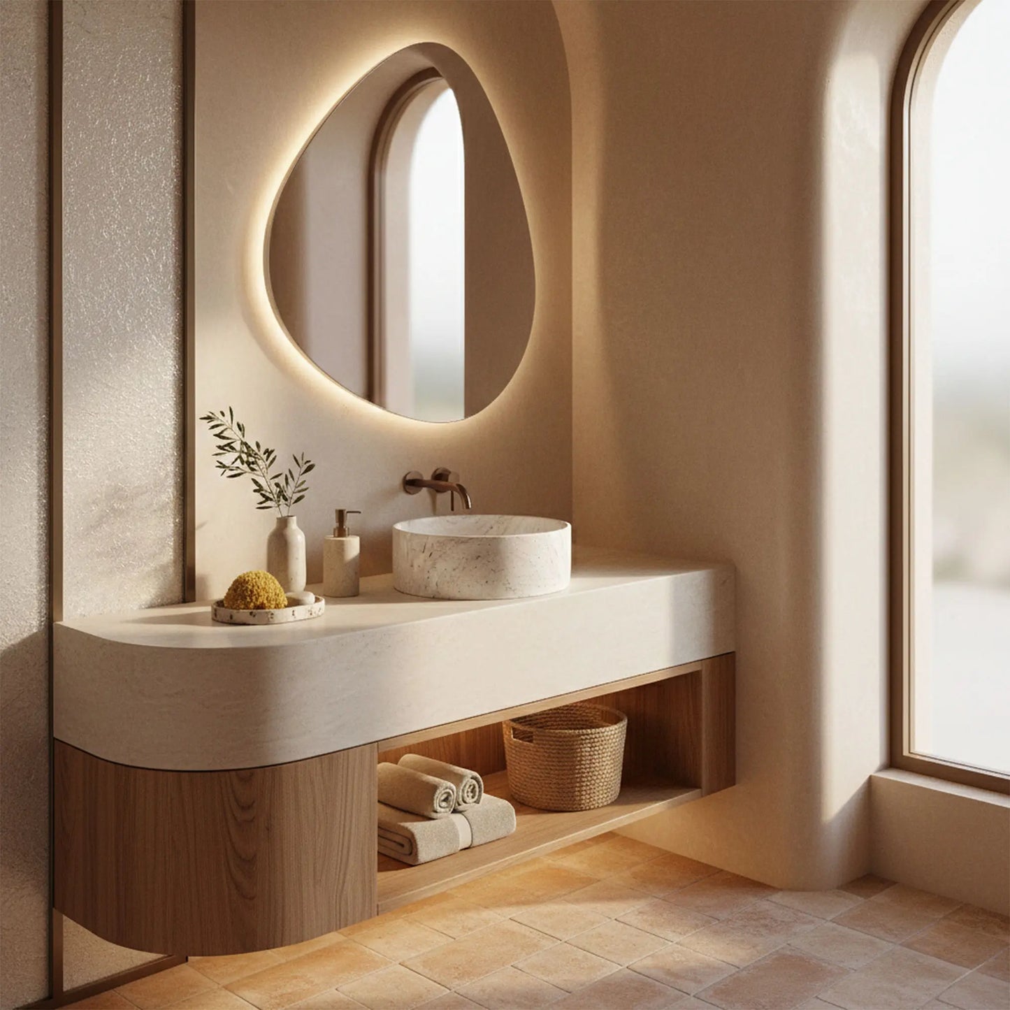 Aufsatzwaschbecken Destiny Ø39cm