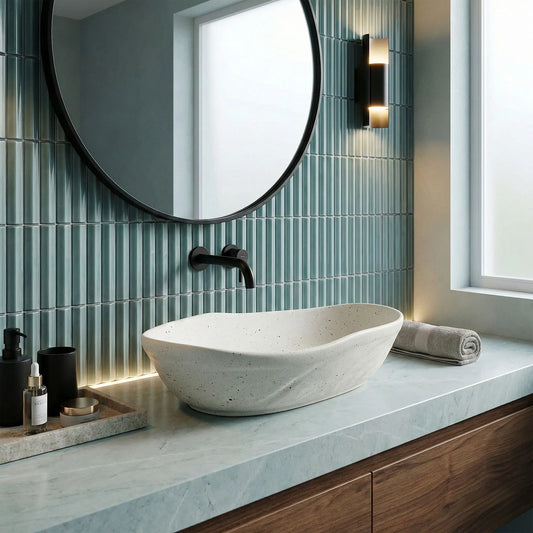 Aufsatzwaschbecken Emilia Grid 56x37cm