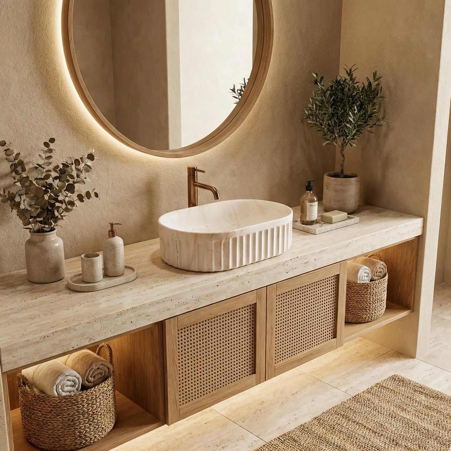 Aufsatzwaschbecken Georgia 55,5x35cm