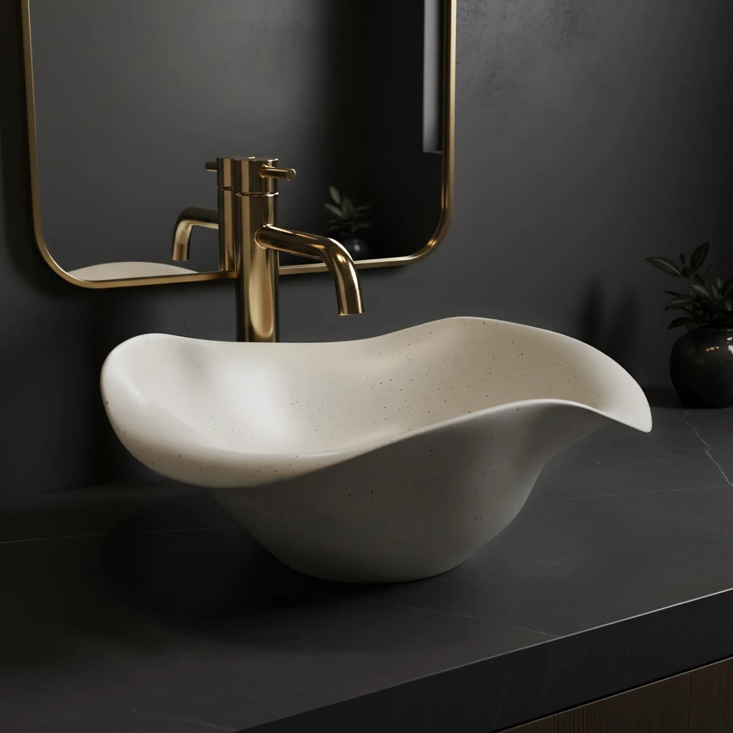 Aufsatzwaschbecken HM-35b Handmade Art 39cm