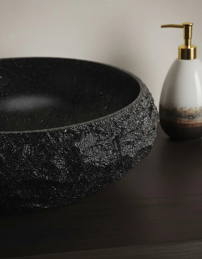 Waschbecken Mika Black 48x38cm