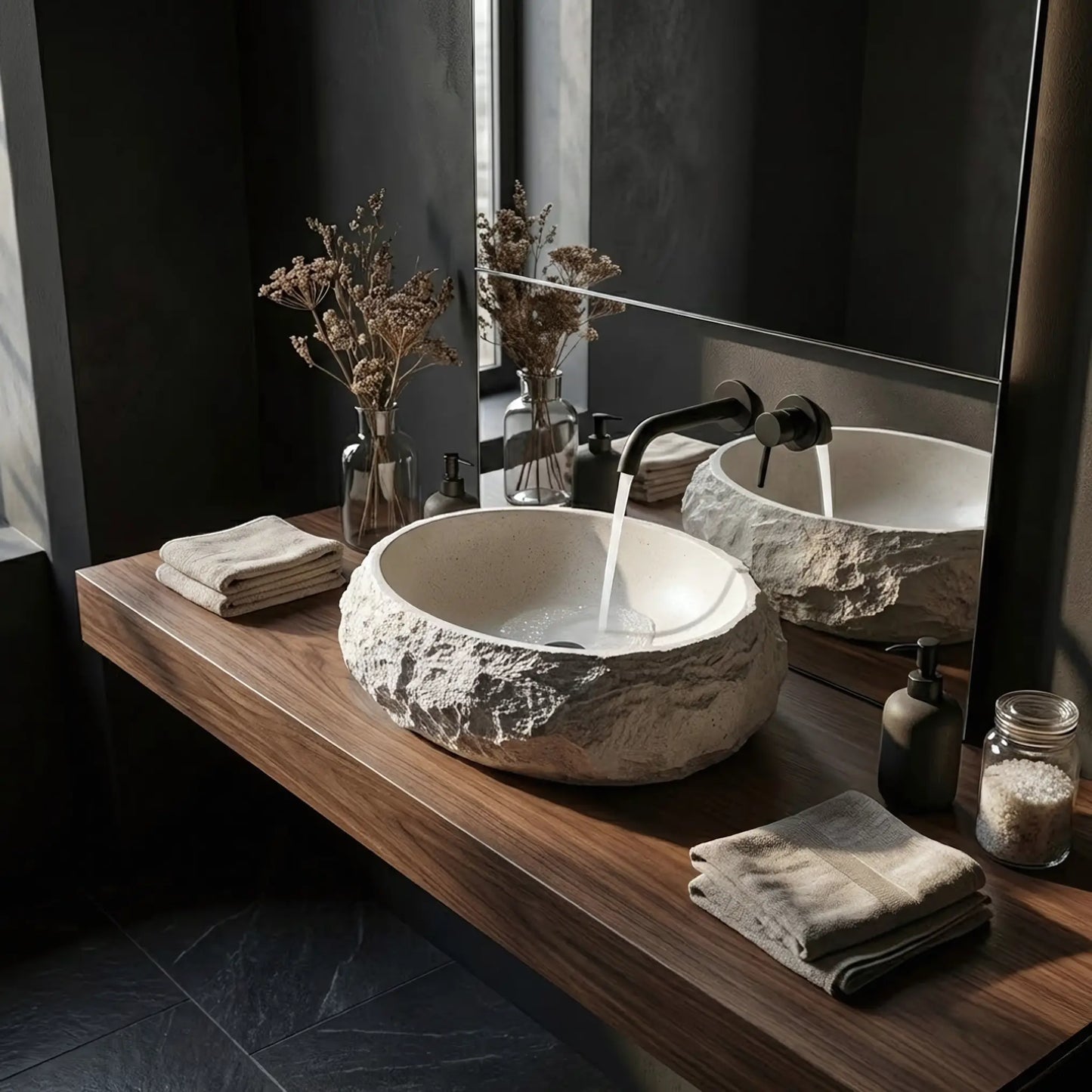 Aufsatzwaschbecken Mika Ivory 50x38cm