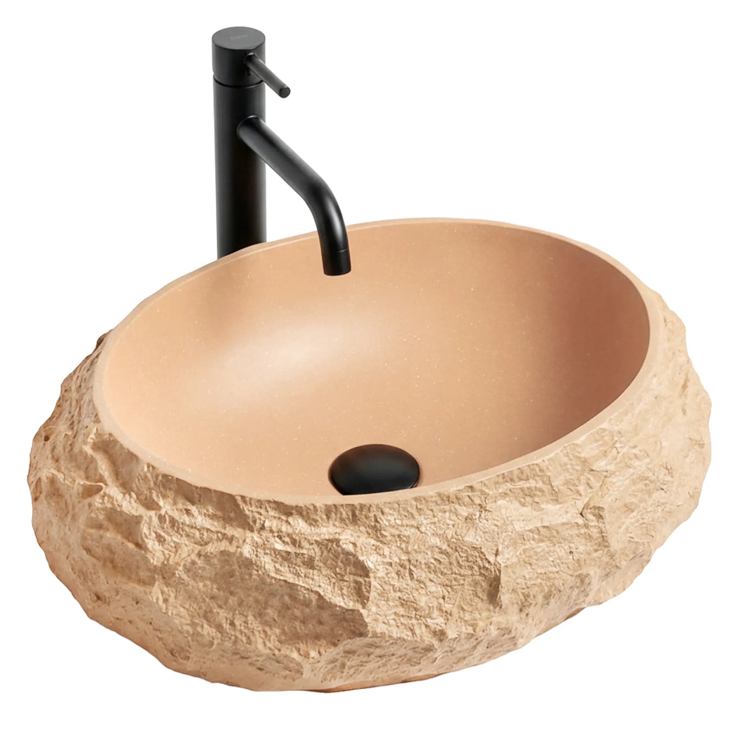 Aufsatzwaschbecken Mika Light Terracotta 50x38cm