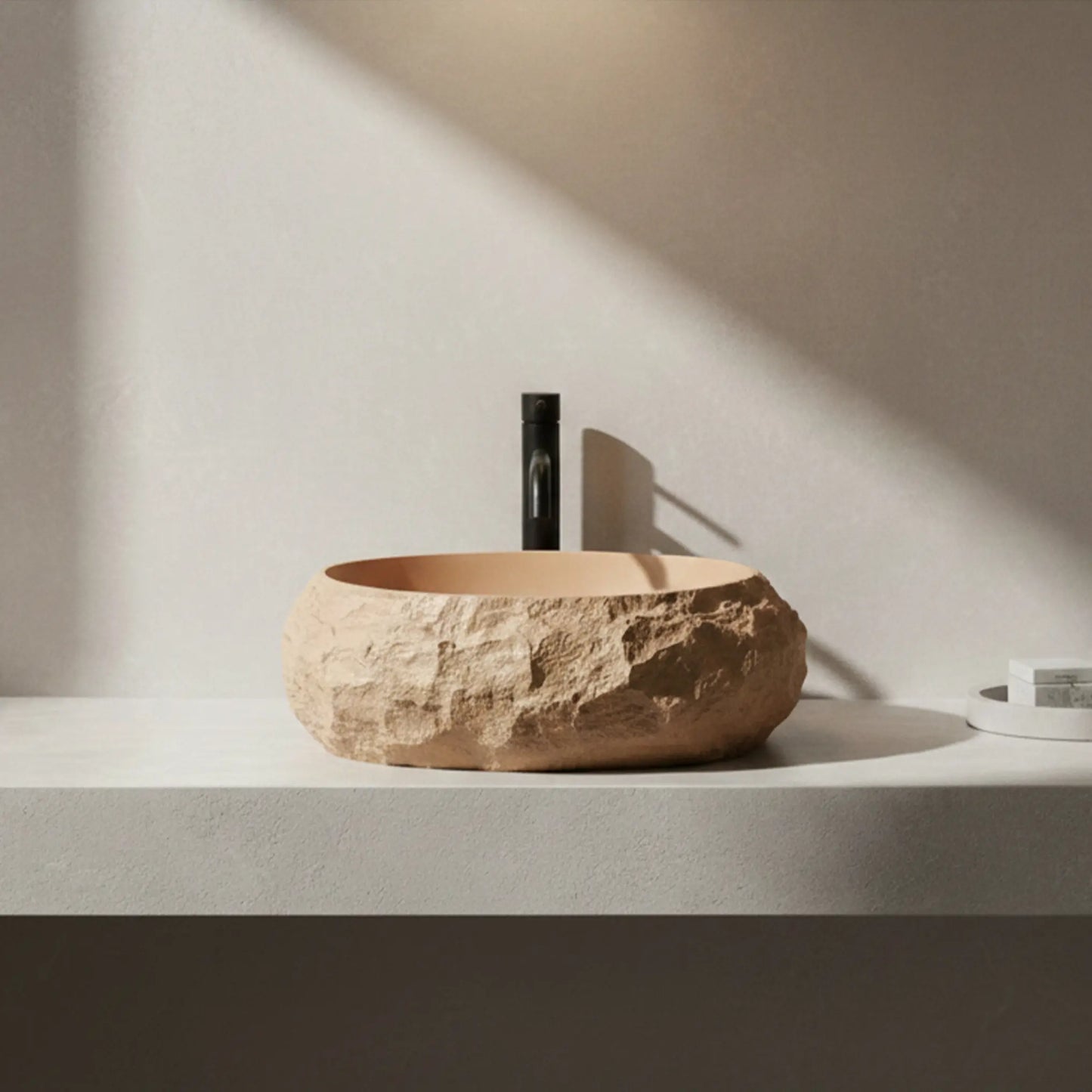 Aufsatzwaschbecken Mika Light Terracotta 50x38cm