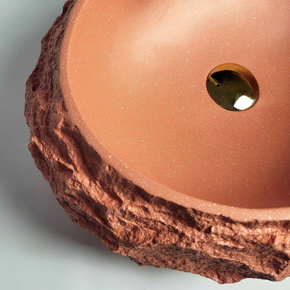 Aufsatzwaschbecken Mika Terracotta 50x38cm