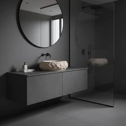 Aufsatzwaschbecken Mika Warm Beige 50x38cm