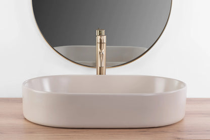 Aufsatzwaschbecken Nadia Beige Matt 61x38,5cm