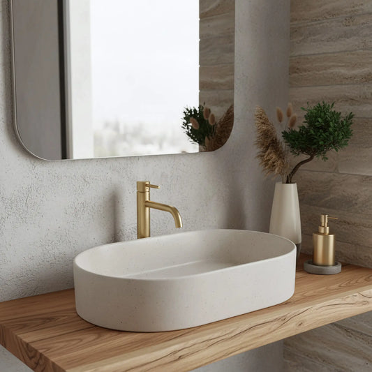 Aufsatzwaschbecken Nadia Sandy 61x38,5cm