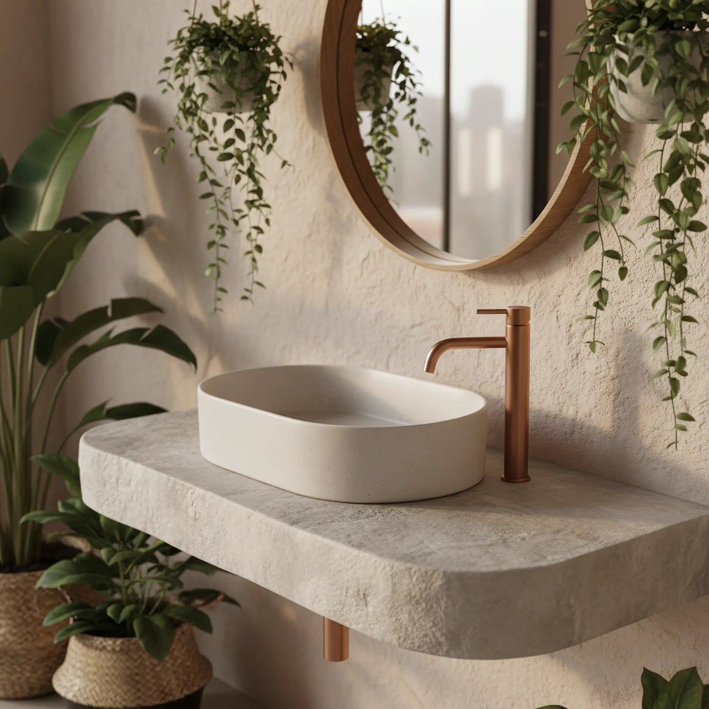 Aufsatzwaschbecken Nadia Sandy 61x38,5cm