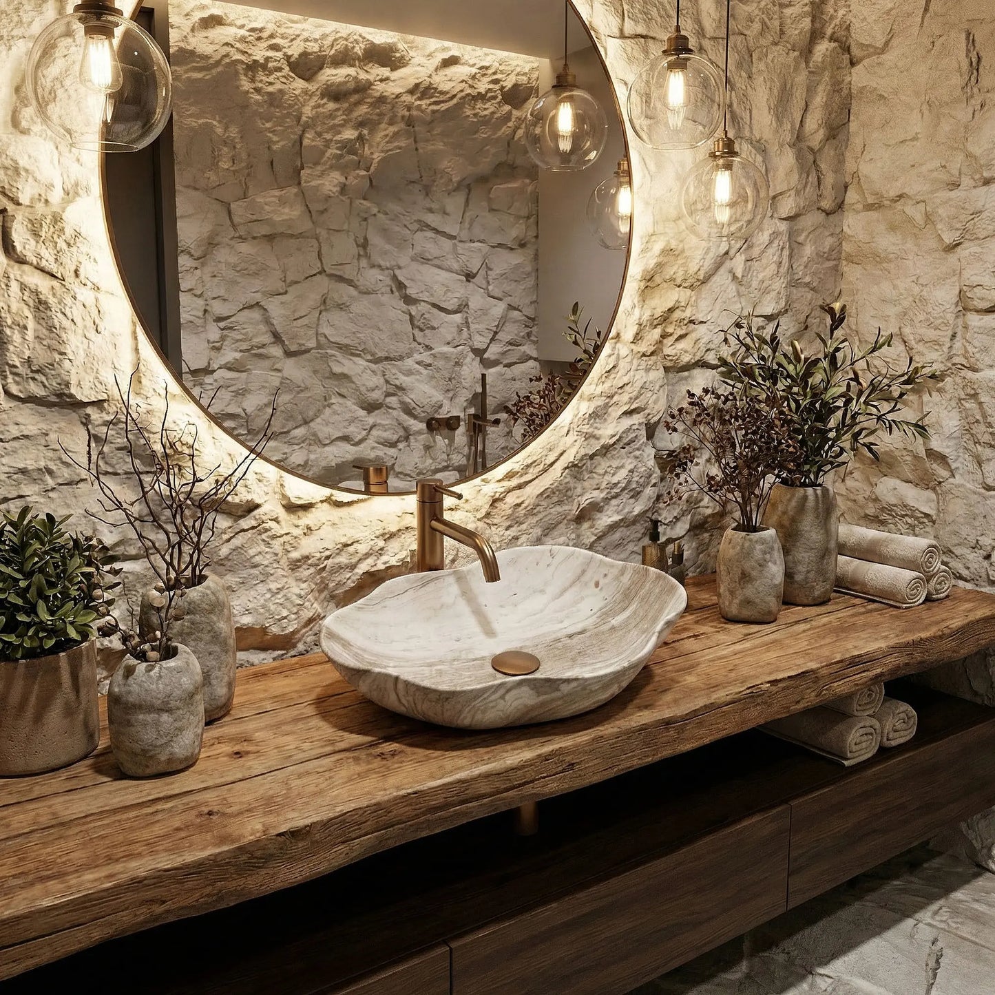 Aufsatzwaschbecken Pearl Saturn 50,5x38cm