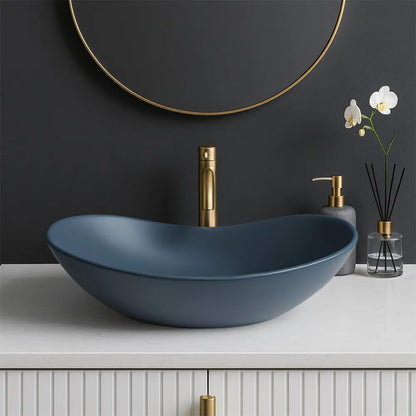 Aufsatzwaschbecken Royal Blau Matt