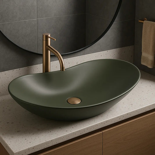 Aufsatzwaschbecken Royal Olive Matt