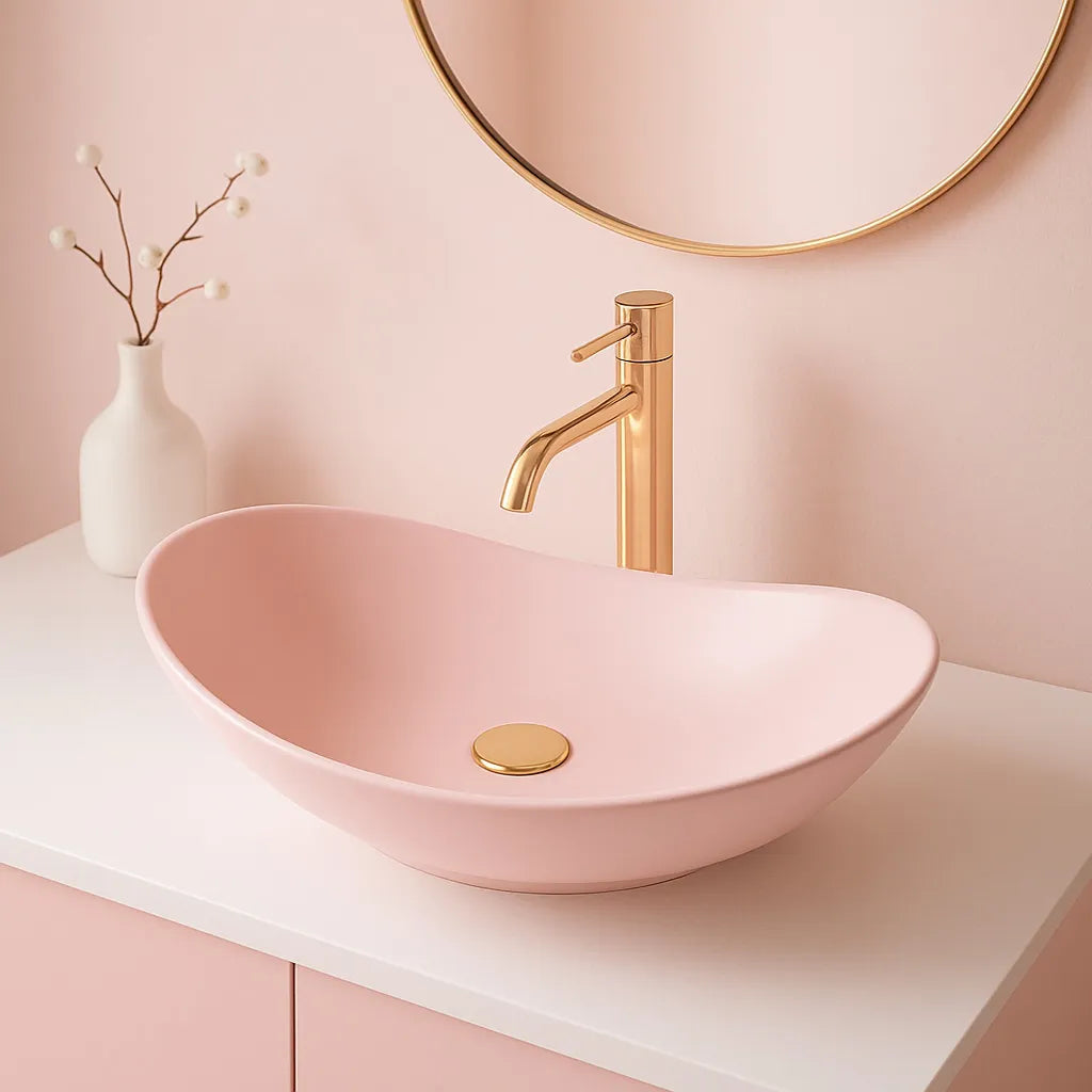Aufsatzwaschbecken Royal Pink Matt