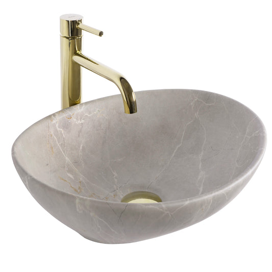 Aufsatzwaschbecken Sofia Beige Matt 41x34,5cm