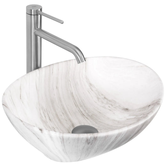 Aufsatzwaschbecken Sofia Ash Matt 41x34,5cm