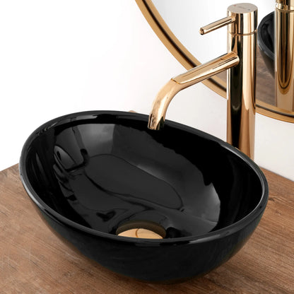 Aufsatzwaschbecken Sofia Mini Schwarz 35,5x27cm
