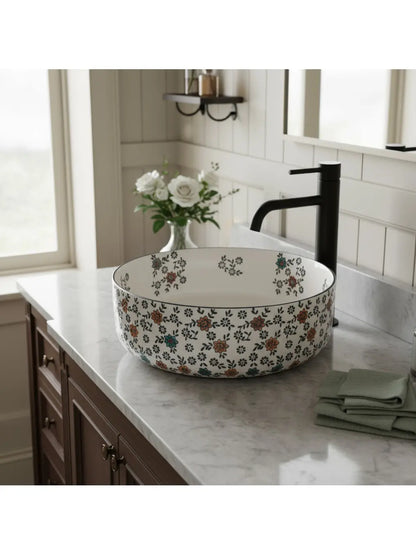Waschbecken Stefania Flori ø36cm