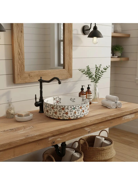 Waschbecken Stefania Flori ø36cm