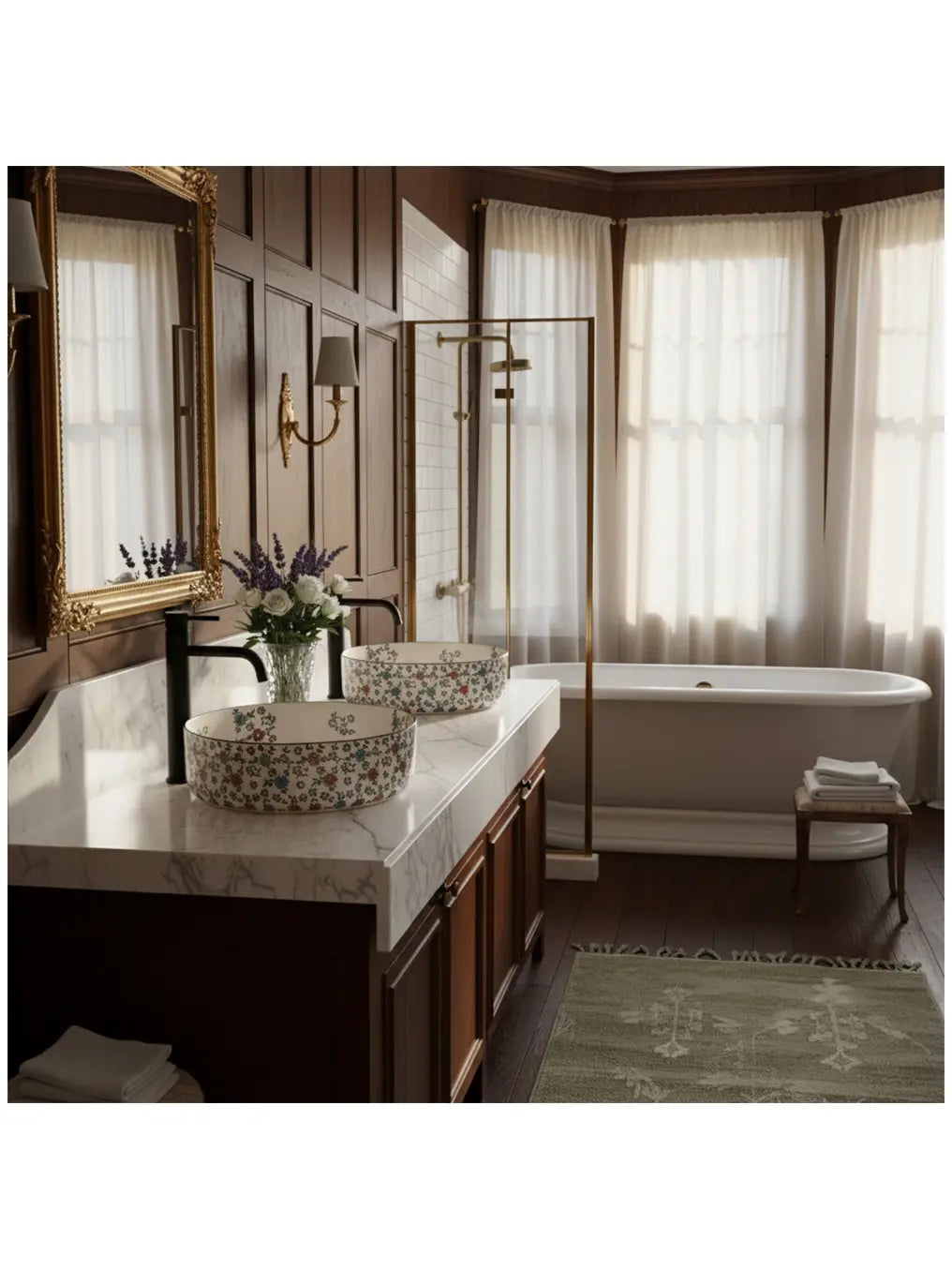 Waschbecken Stefania Flori ø36cm