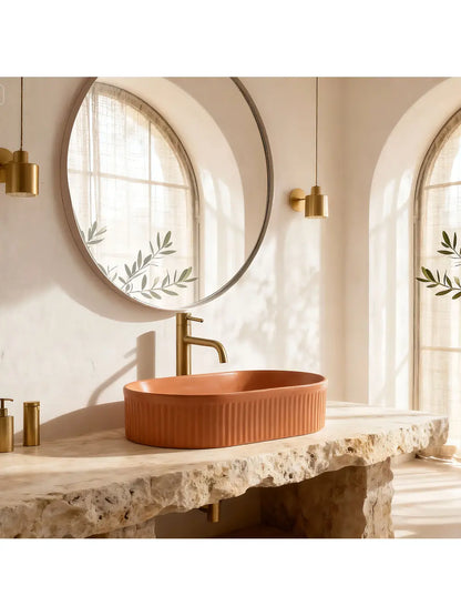 Aufsatzwaschbecken Vanda Zimt Matt 49x31cm