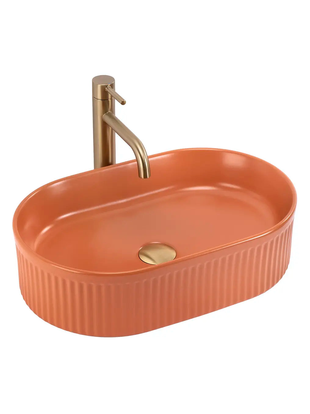 Aufsatzwaschbecken Vanda Zimt Matt 49x31cm