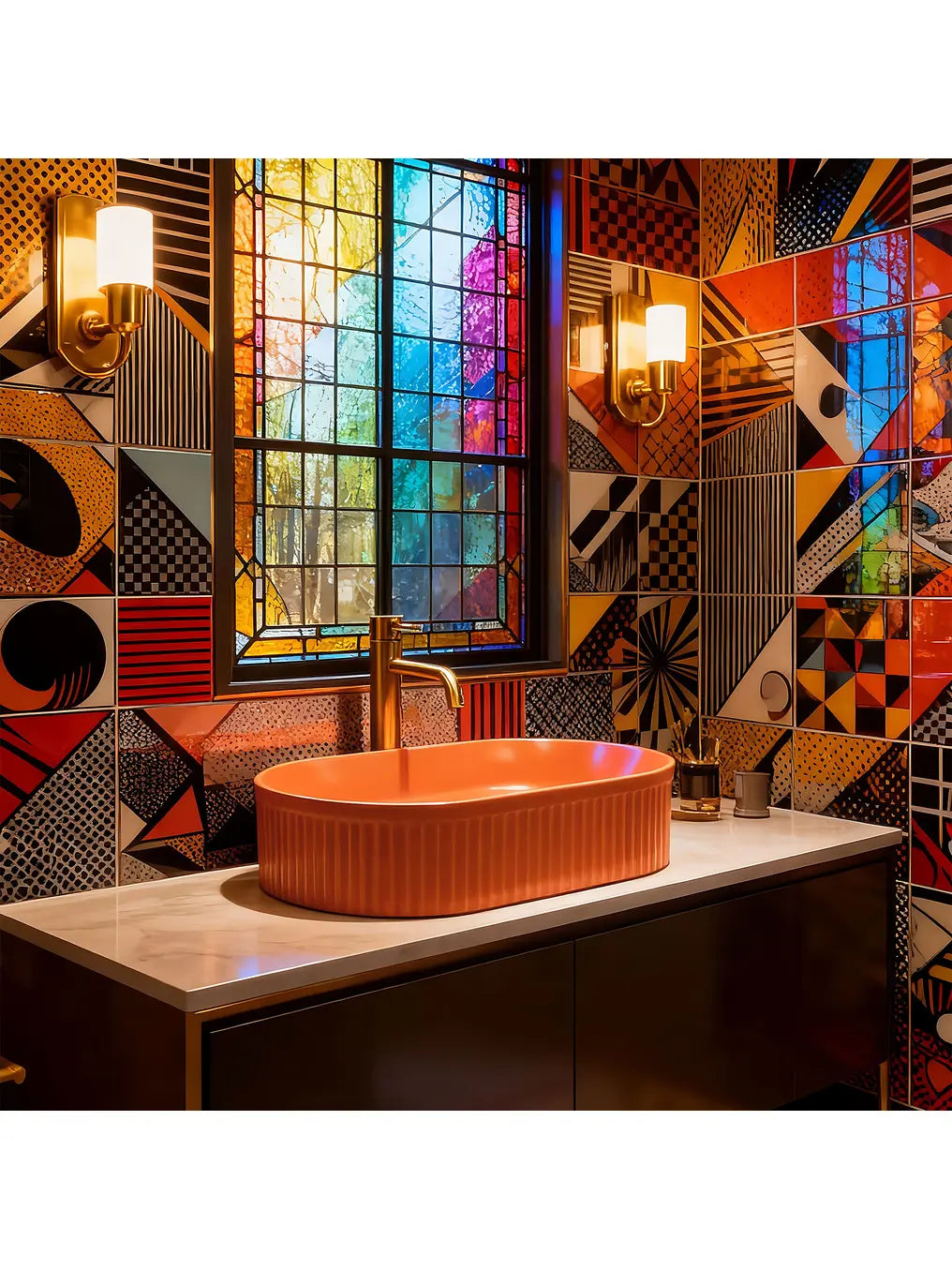 Aufsatzwaschbecken Vanda Zimt Matt 49x31cm