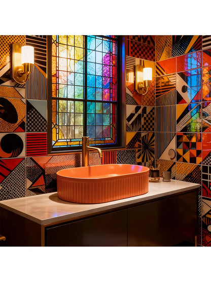 Aufsatzwaschbecken Vanda Zimt Matt 49x31cm