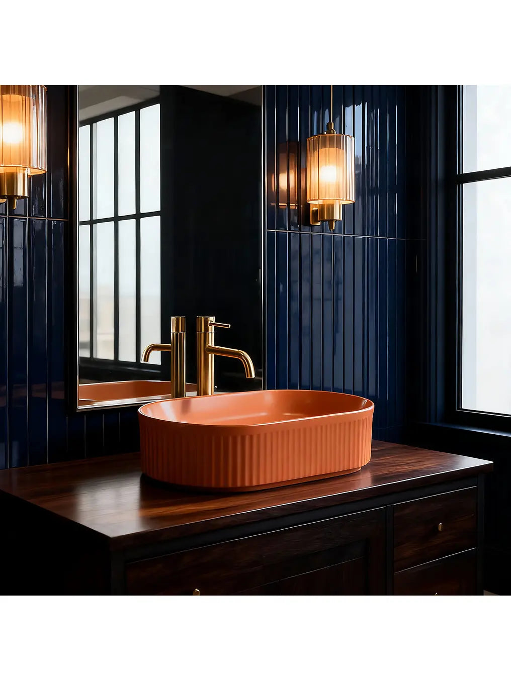 Aufsatzwaschbecken Vanda Zimt Matt 49x31cm