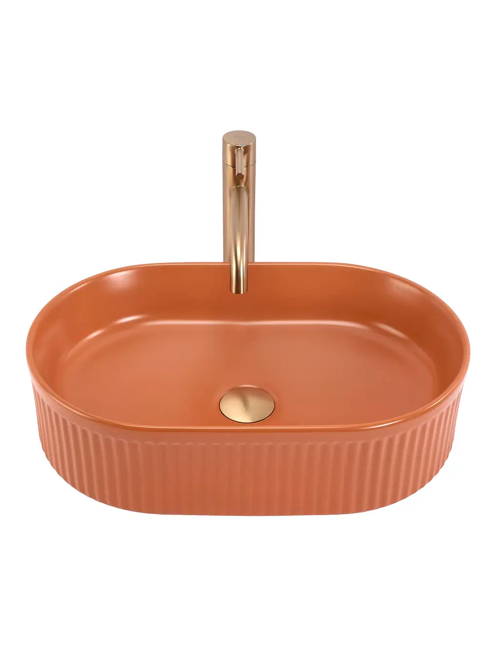 Aufsatzwaschbecken Vanda Zimt Matt 49x31cm
