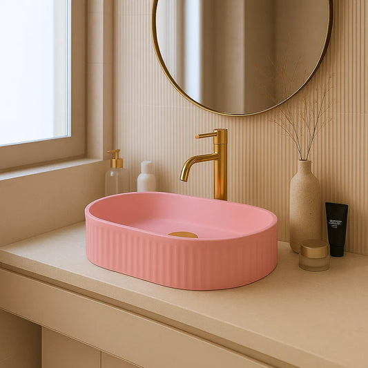 Aufsatzwaschbecken Vanda Pink Matt 49x31cm